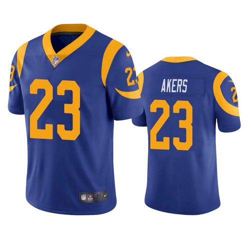 Men Los Angeles Rams 23 Cam Akers Nike Royal Blue Alternate Limited NFL Jersey